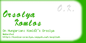 orsolya komlos business card